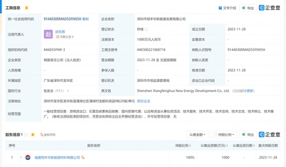 翔豐華成立新能源發(fā)展公司 含石墨及碳素制品銷售業(yè)務(wù)